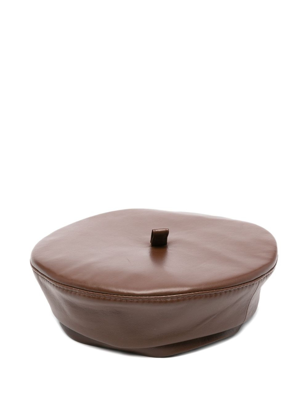 leather beret - 1
