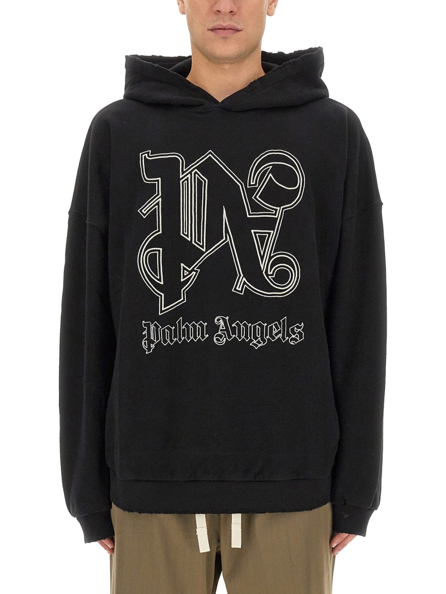 Palm Angels Palm Angels Men Monogram Logo Sweatshirt