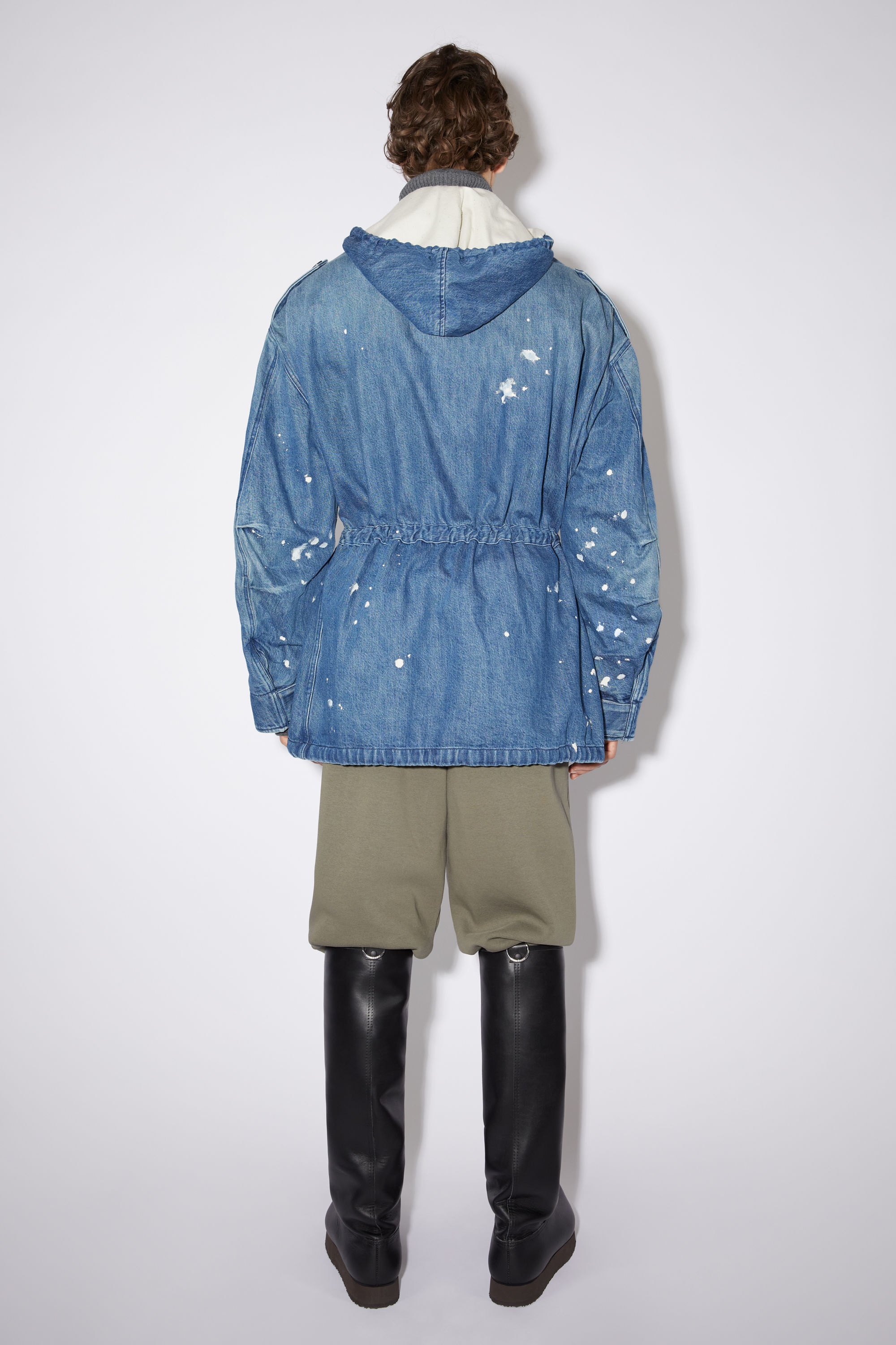 Denim parka - Mid Blue - 3