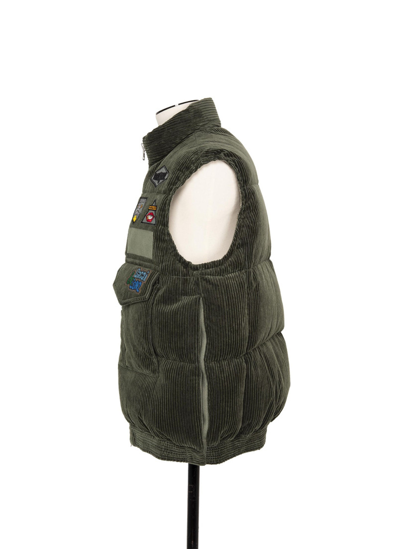 sacai Gonz Multi Patch Corduroy Puffer Vest 3