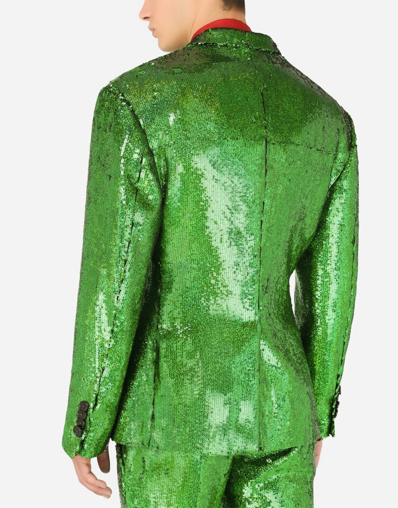 Double-breasted sequined jacket 5