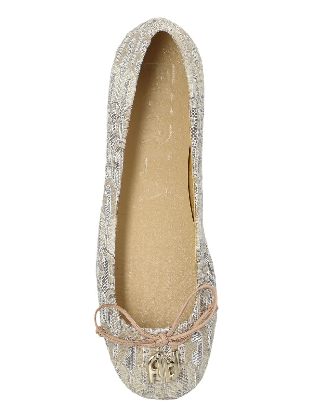 logo-jacquard ballet flats - 6