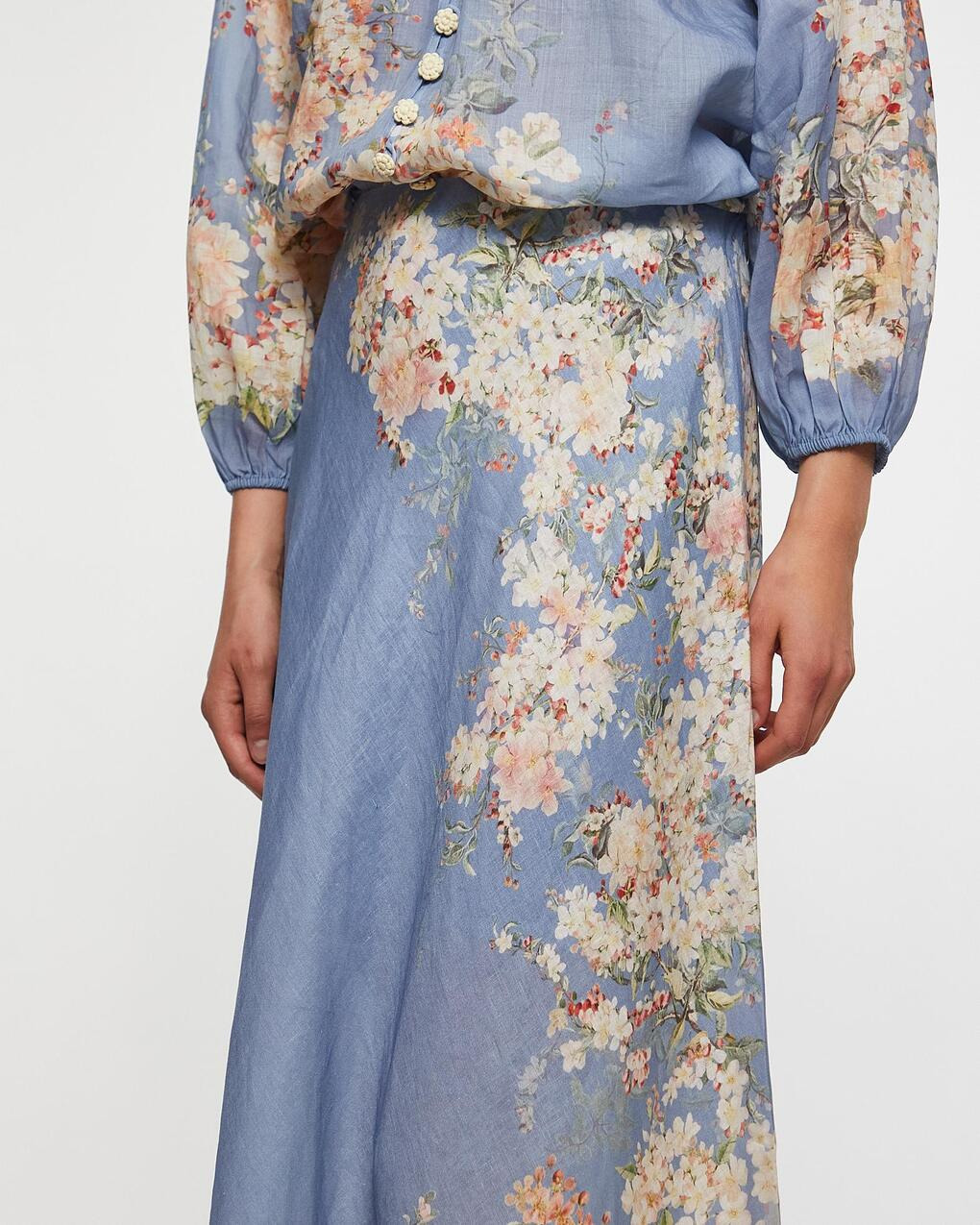 Skirt Cascadian Bias Blue - 5