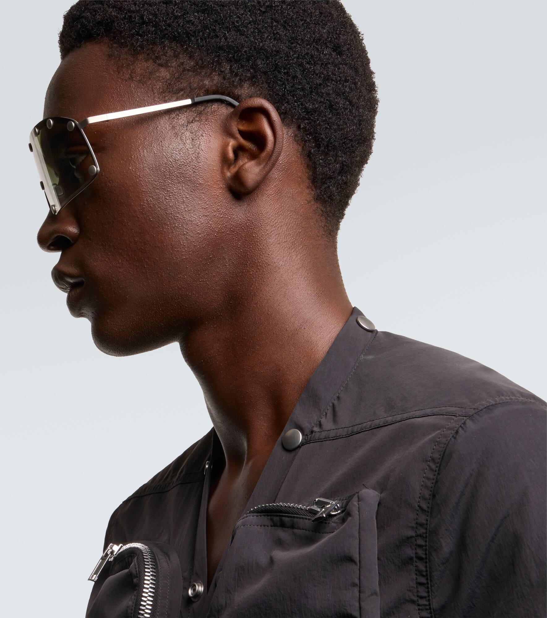 Studded shield sunglasses - 2