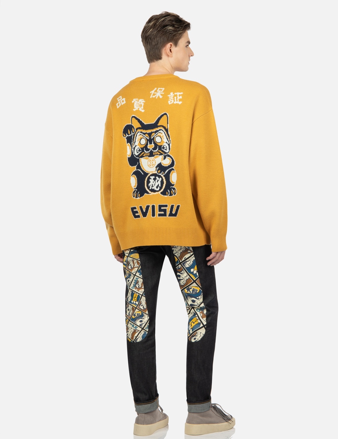 FORTUNE CAT INTARSIA-KNIT SWEATER - 3