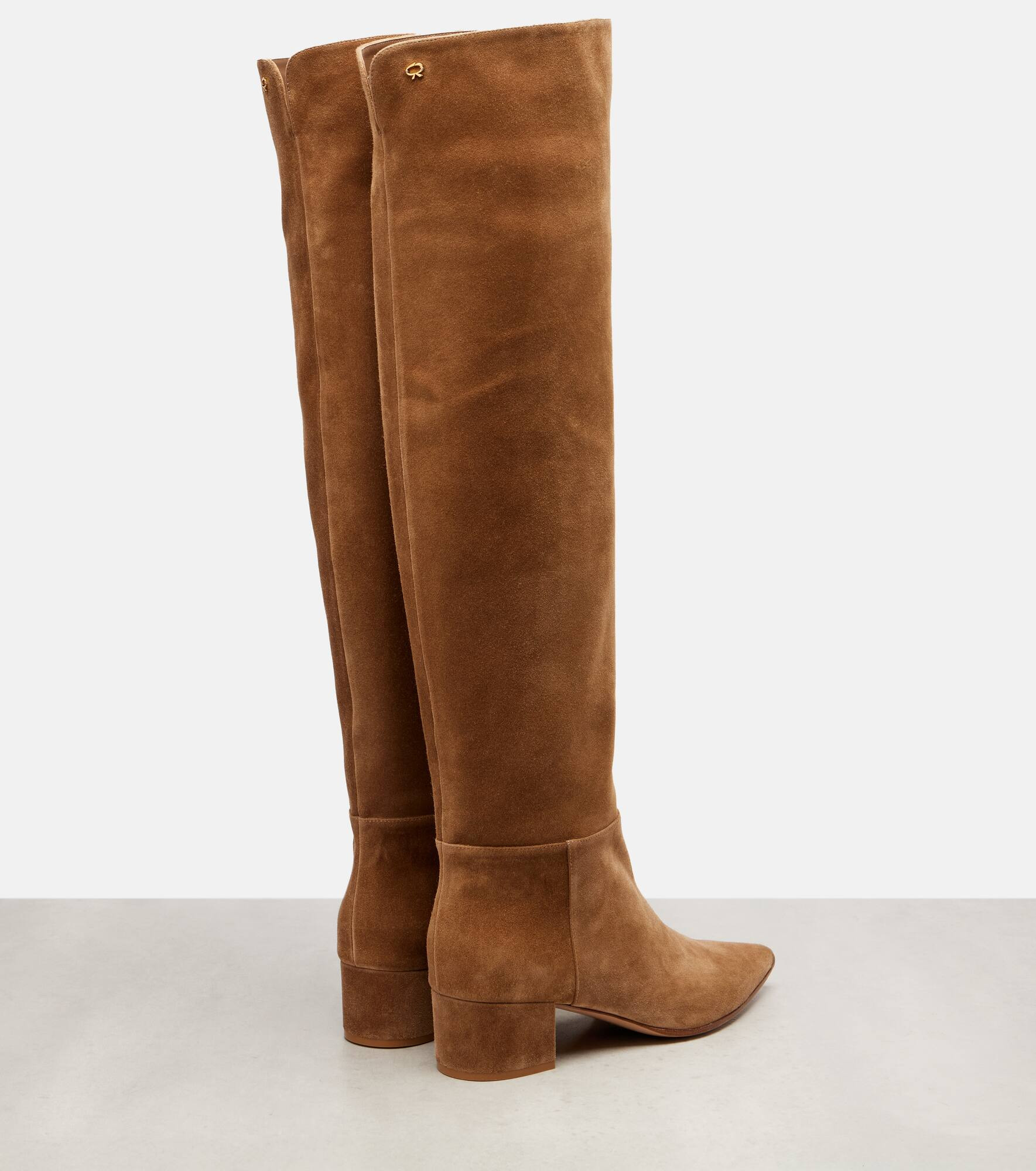 45 suede over-the-knee boots - 2