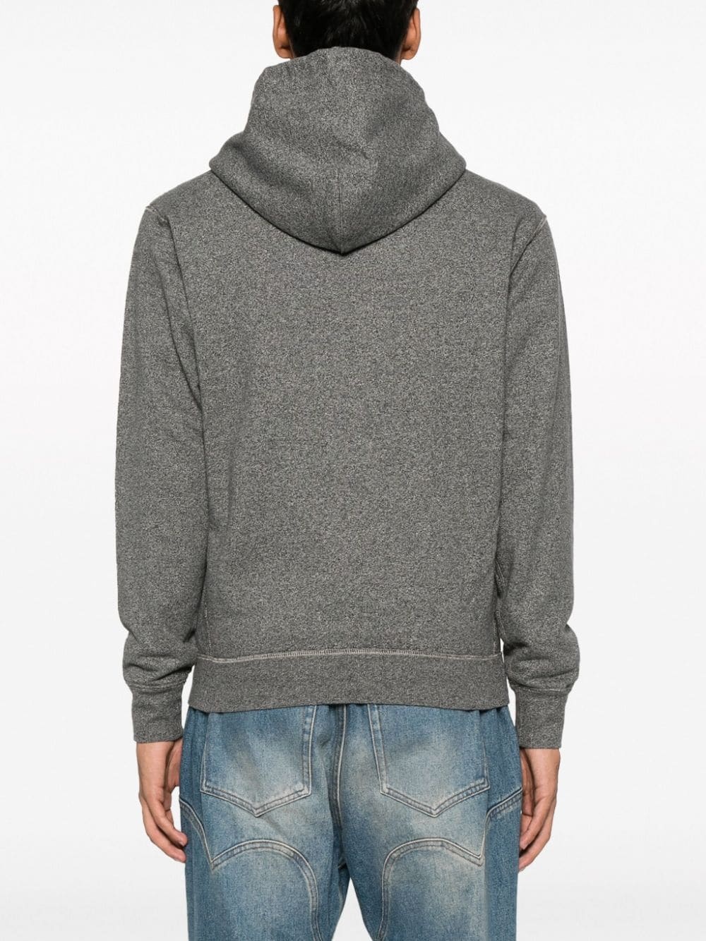 zip-up cotton hoodie - 4