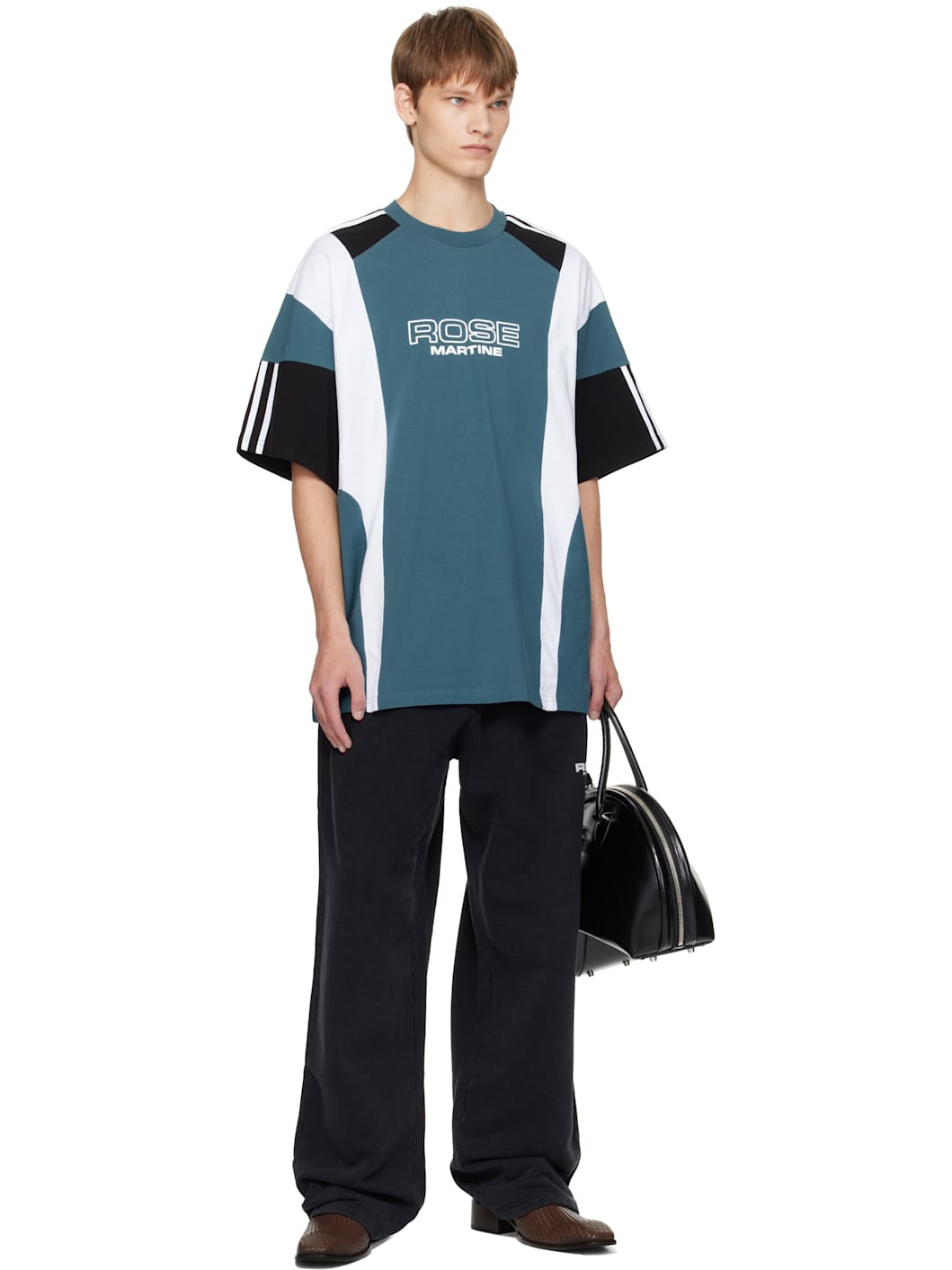 Black Wide Leg Sweatpants - 4