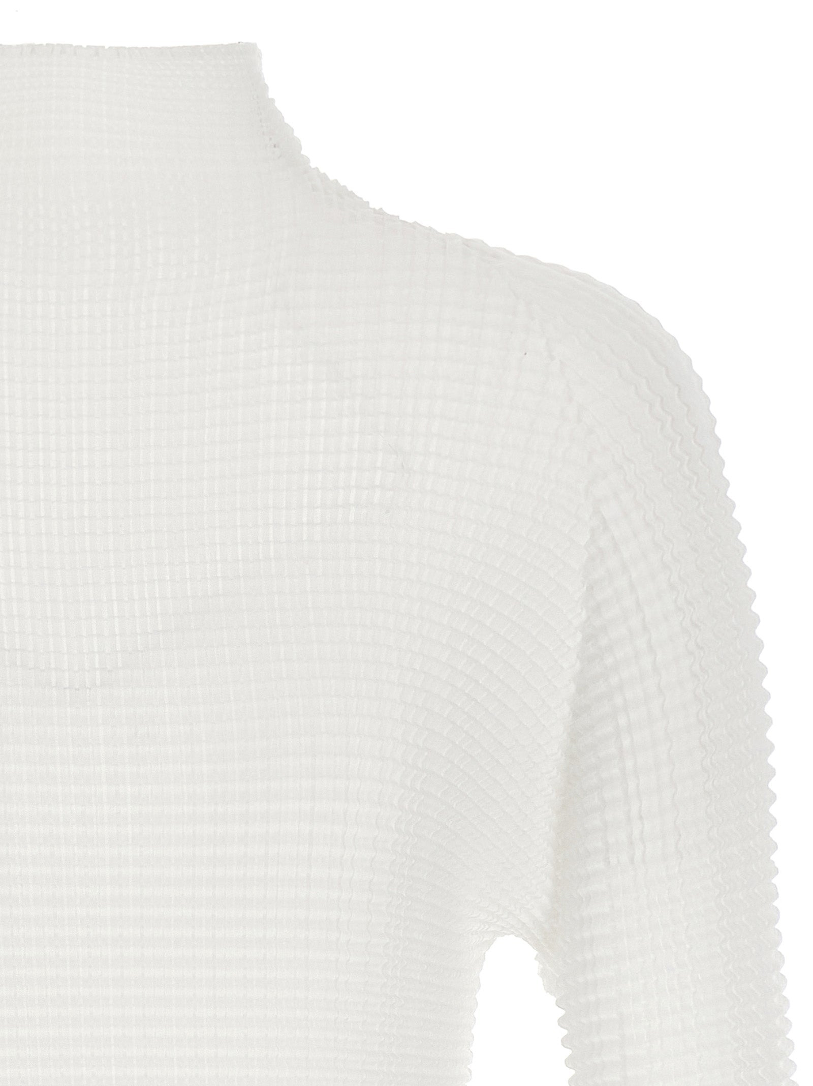 Issey Miyake Women 'Wooly Pleats-56' Blouse - 3