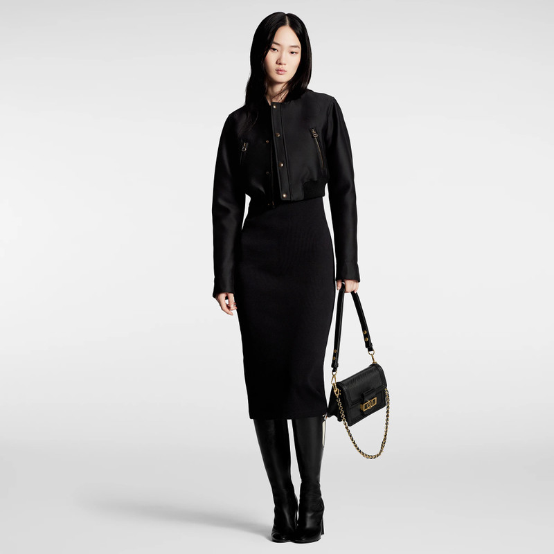 Louis Vuitton Cropped Mikado Bomber Jacket outlook