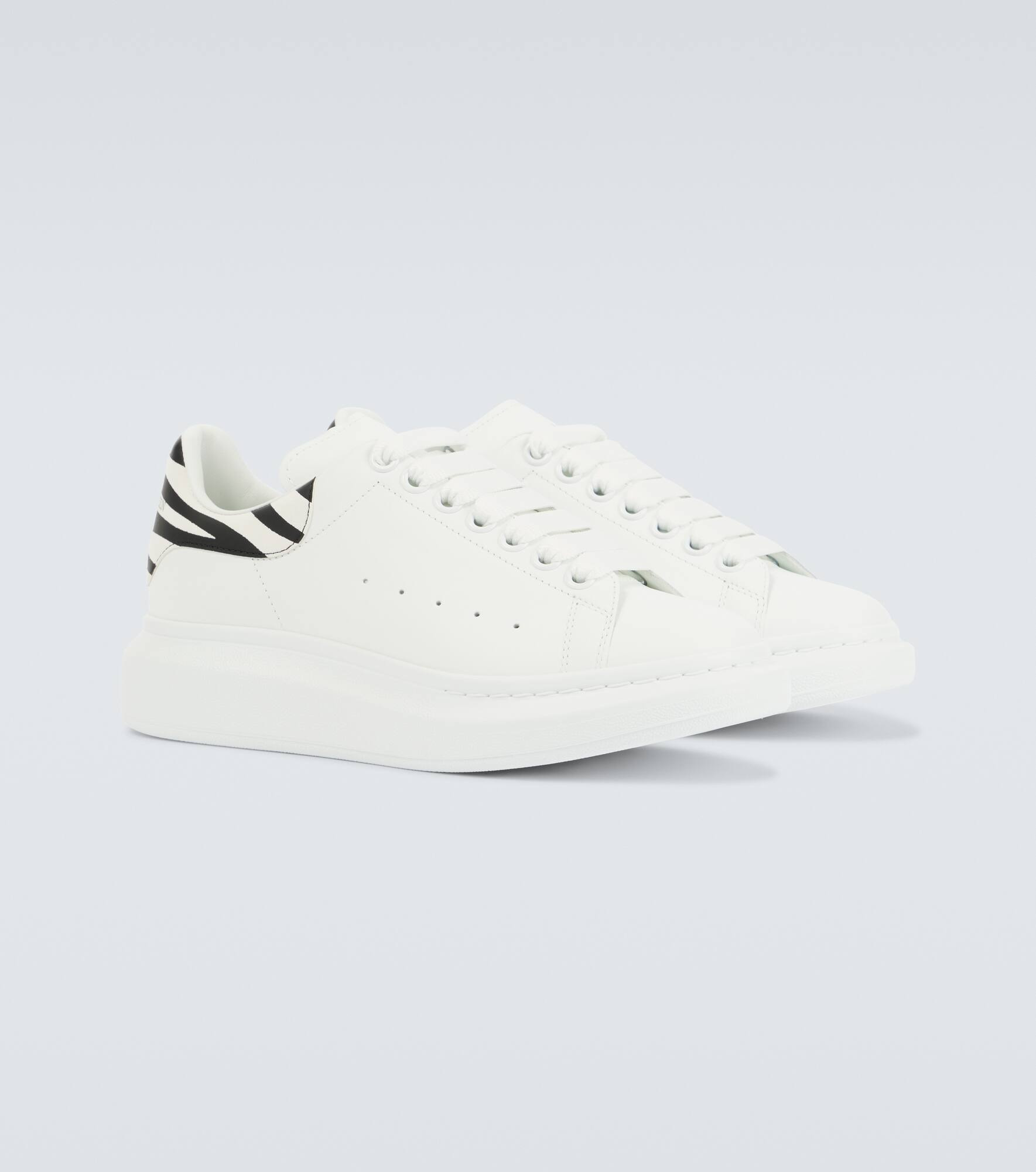 Oversized leather sneakers - 5