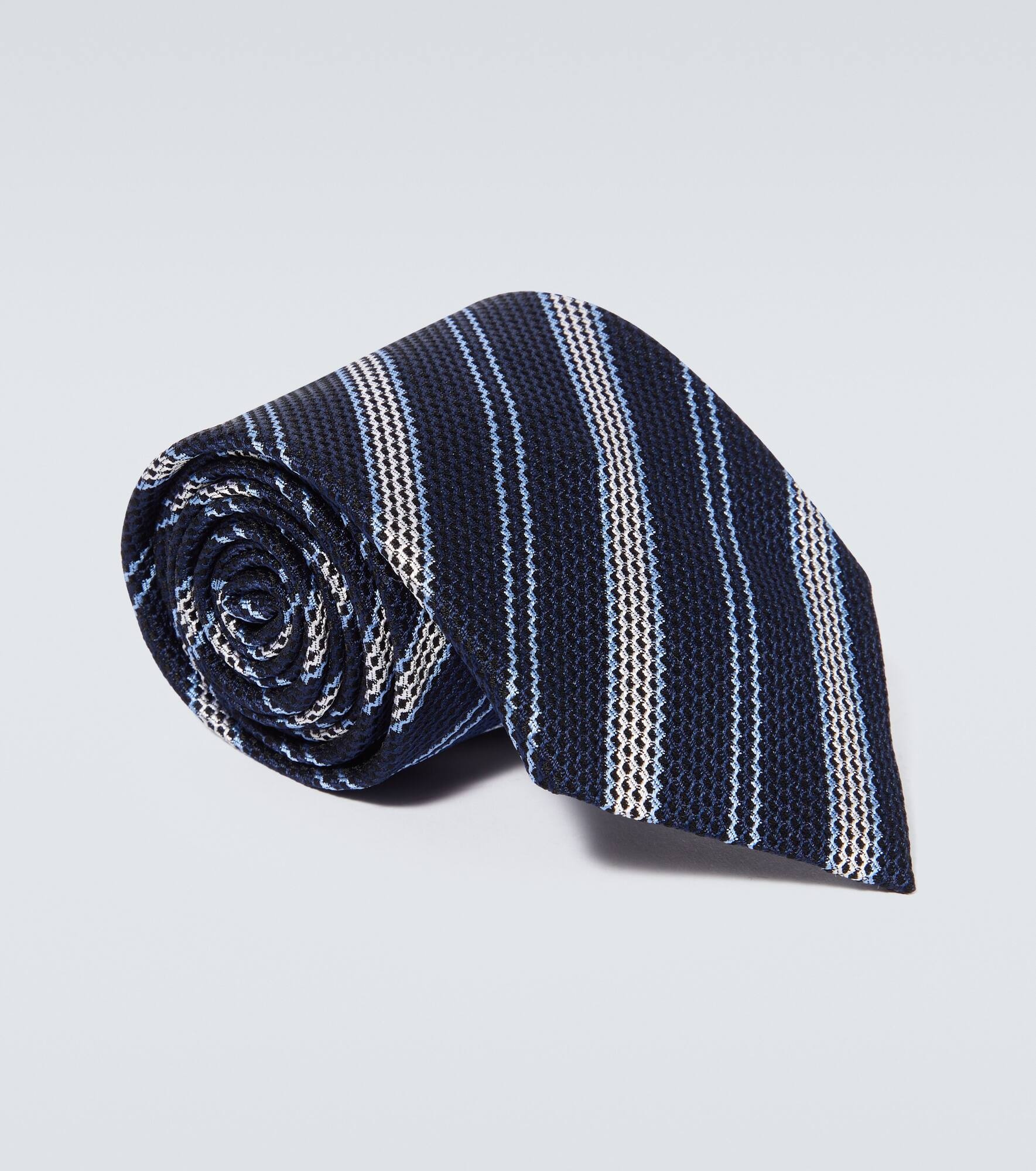 Jacquard silk tie - 1