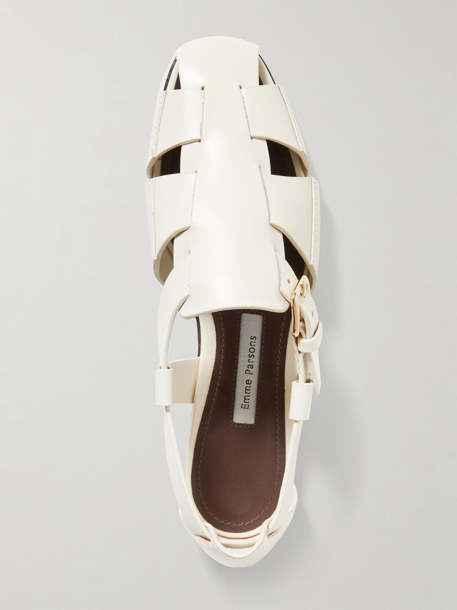 Ernest leather sandals Ivory - 5