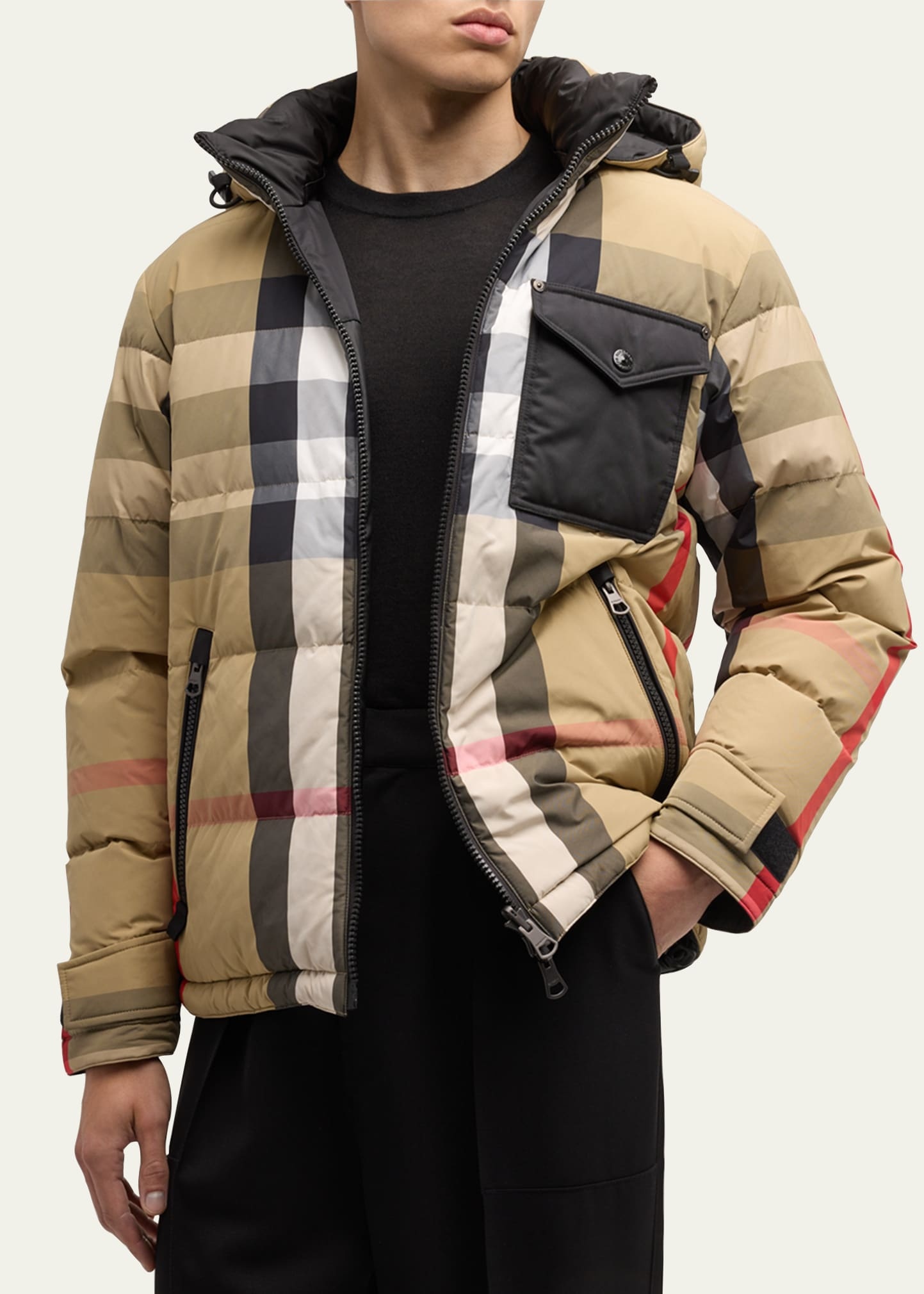 Men's Rutland Check Puffer Jacket - 4