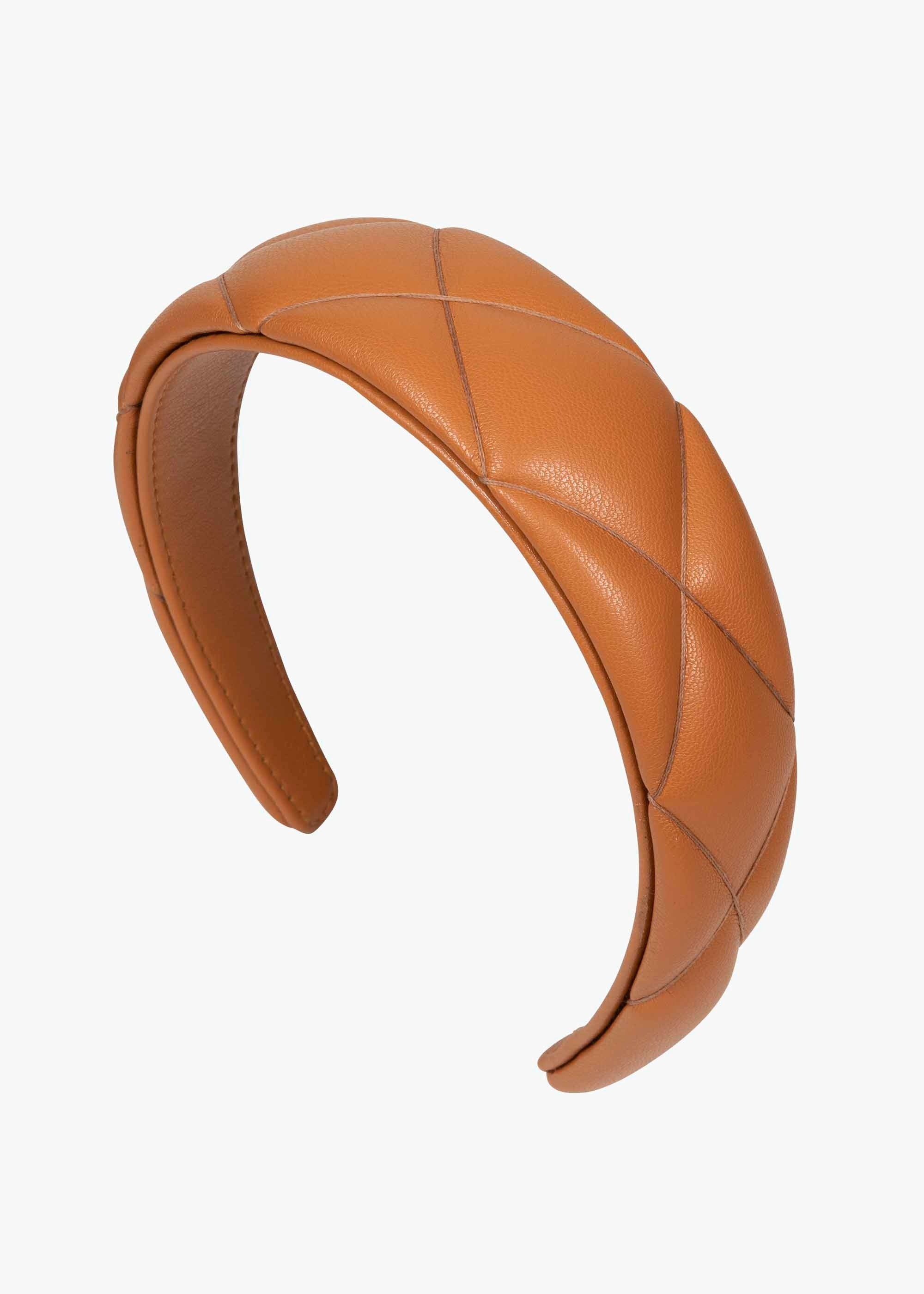 Hannah Quilted Leather Headband - 1