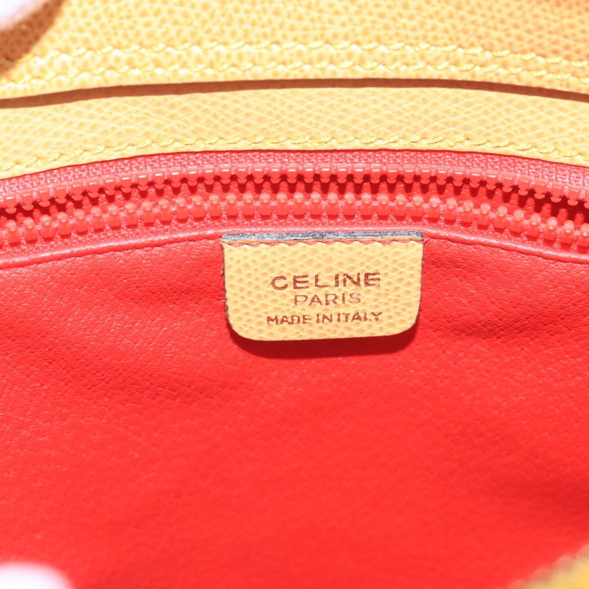 CELINE Hand Bag Leather Yellow Gold - 16