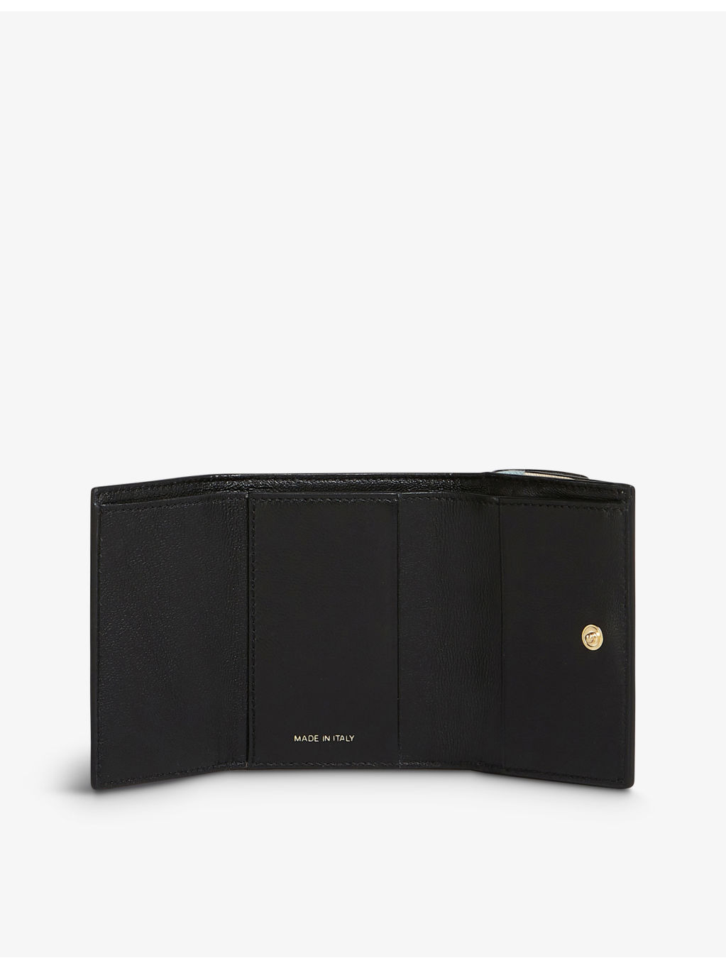 Logo-print zip-up leather wallet - 4