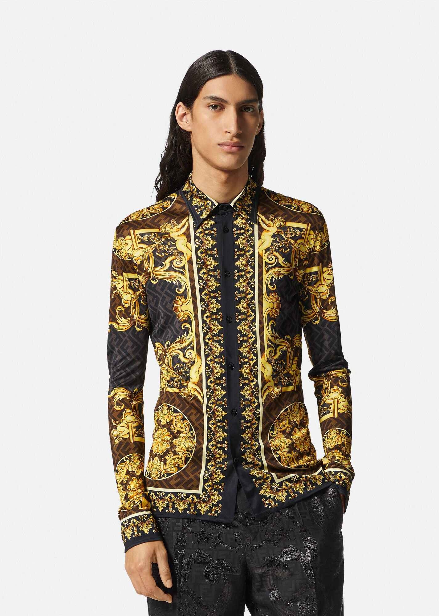 Fendace Gold Baroque Shirt - 3