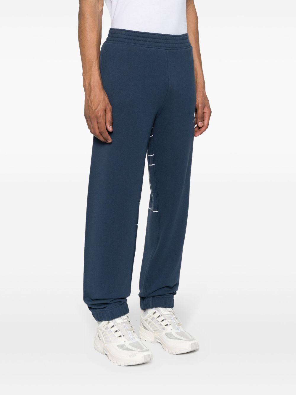 logo-print cotton track pants - 3