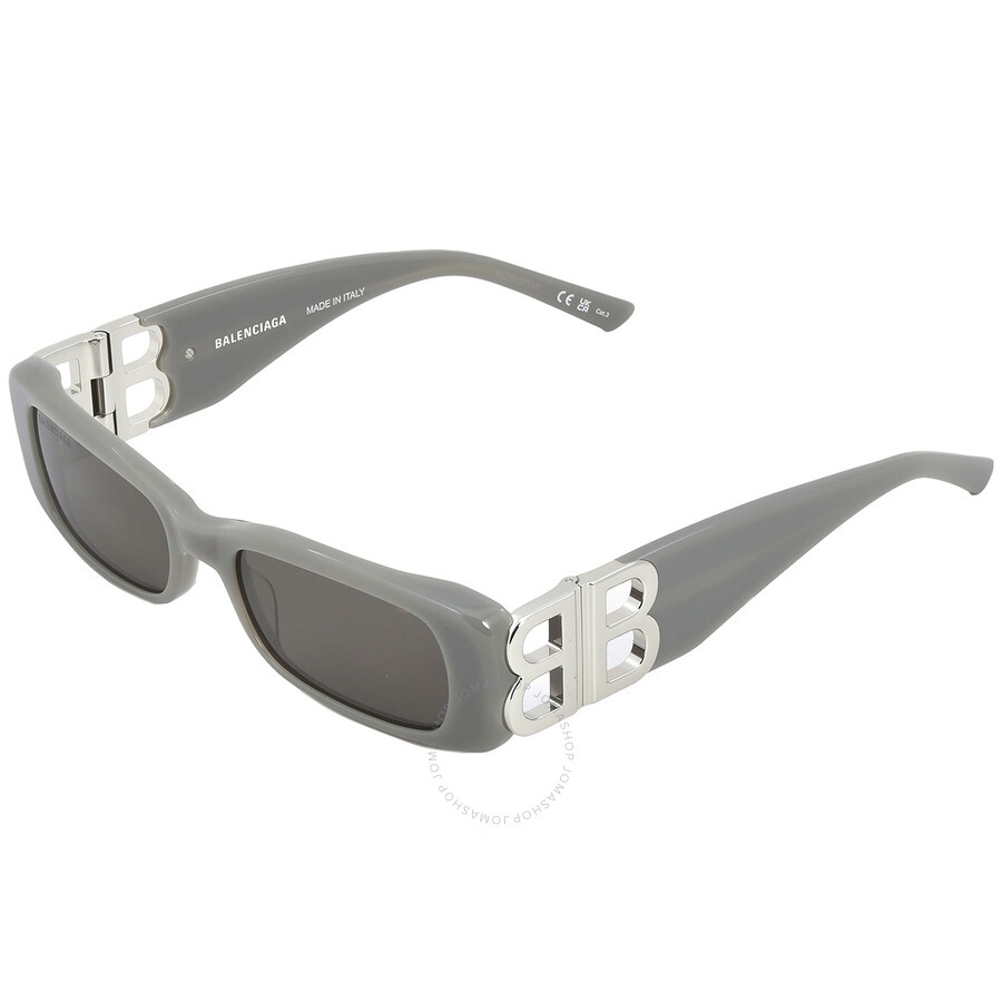 Balenciaga Grey Rectangular Ladies Sunglasses BB0096S 014 51 - 4