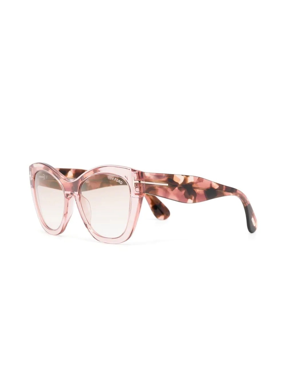 tortoiseshell-effect cat-eye sunglasses - 2