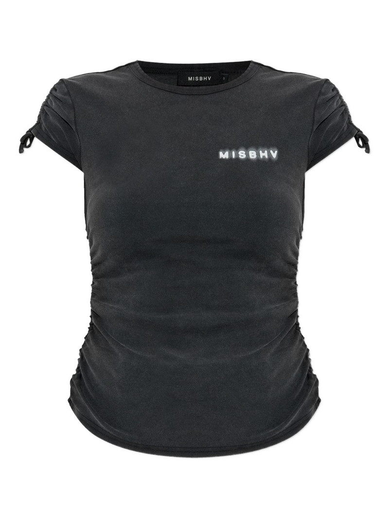 drawstring-sleeve T-shirt 1