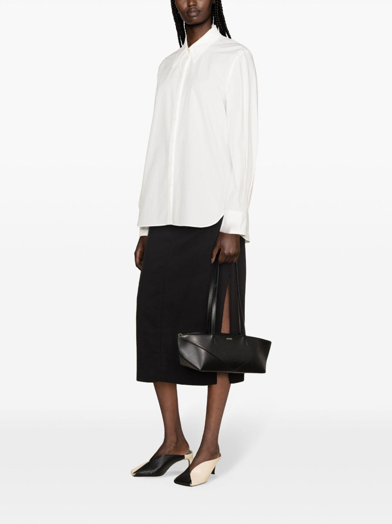 pointed-collar cotton shirt 3