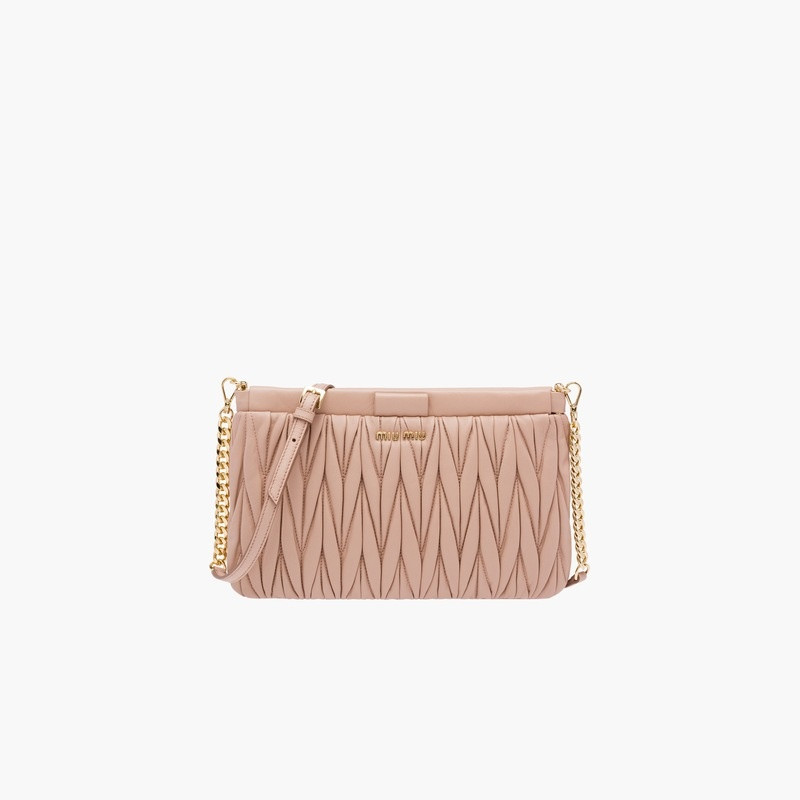 Miu Miu Matelassé Leather Clutch outlook