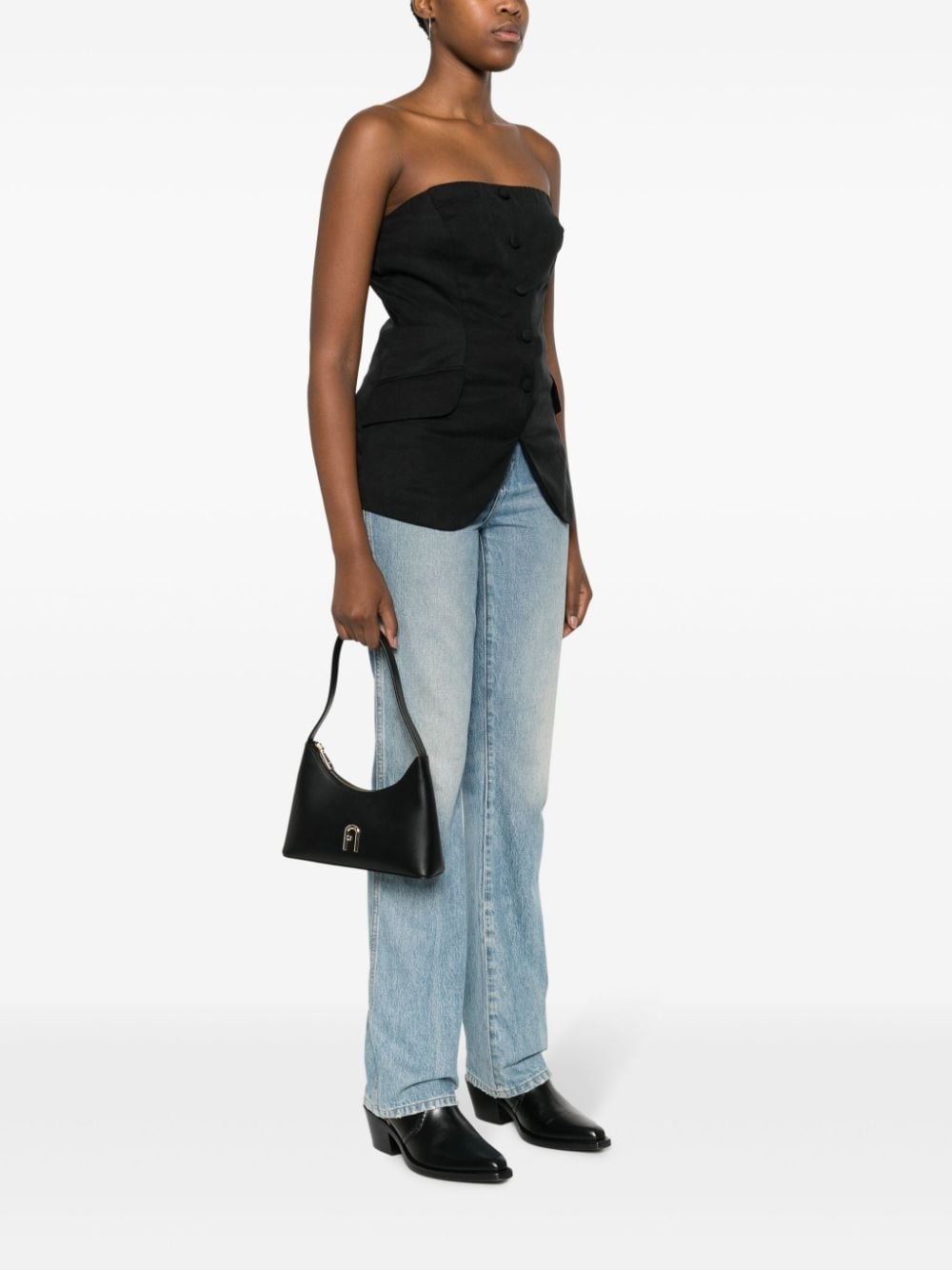 Diamond mini leather shoulder bag - 2