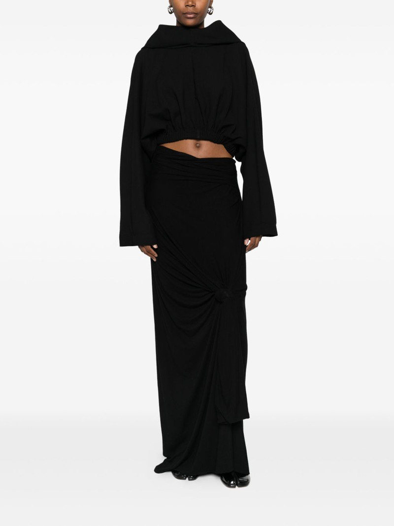 Rick Owens cropped hoodie outlook