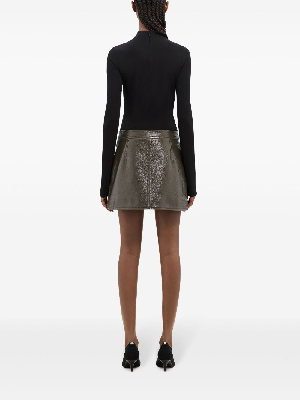 Reedition Vinyl mini skirt - 4