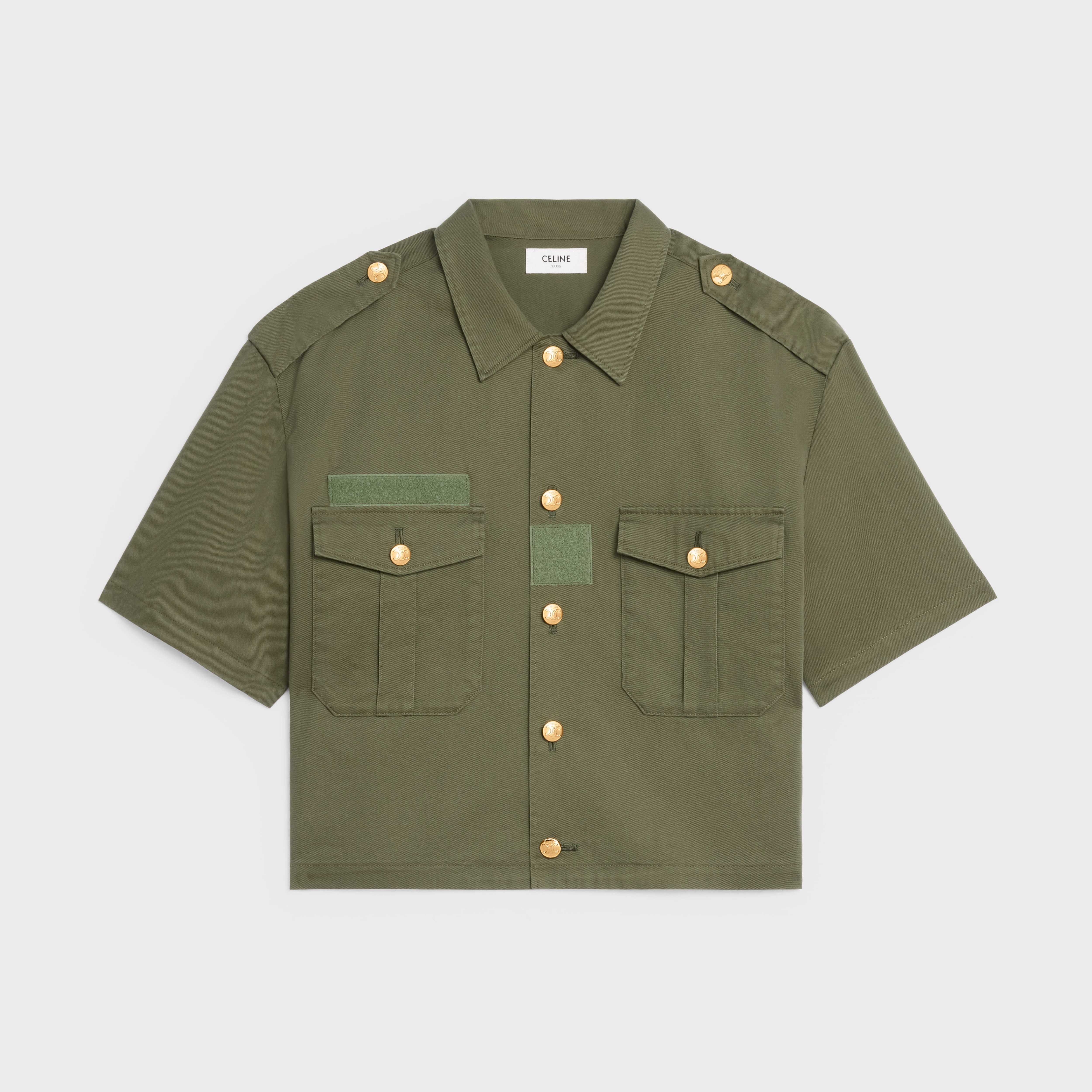 MILITARY SHIRT IN LIGHTWEIGHT TWILL - 1