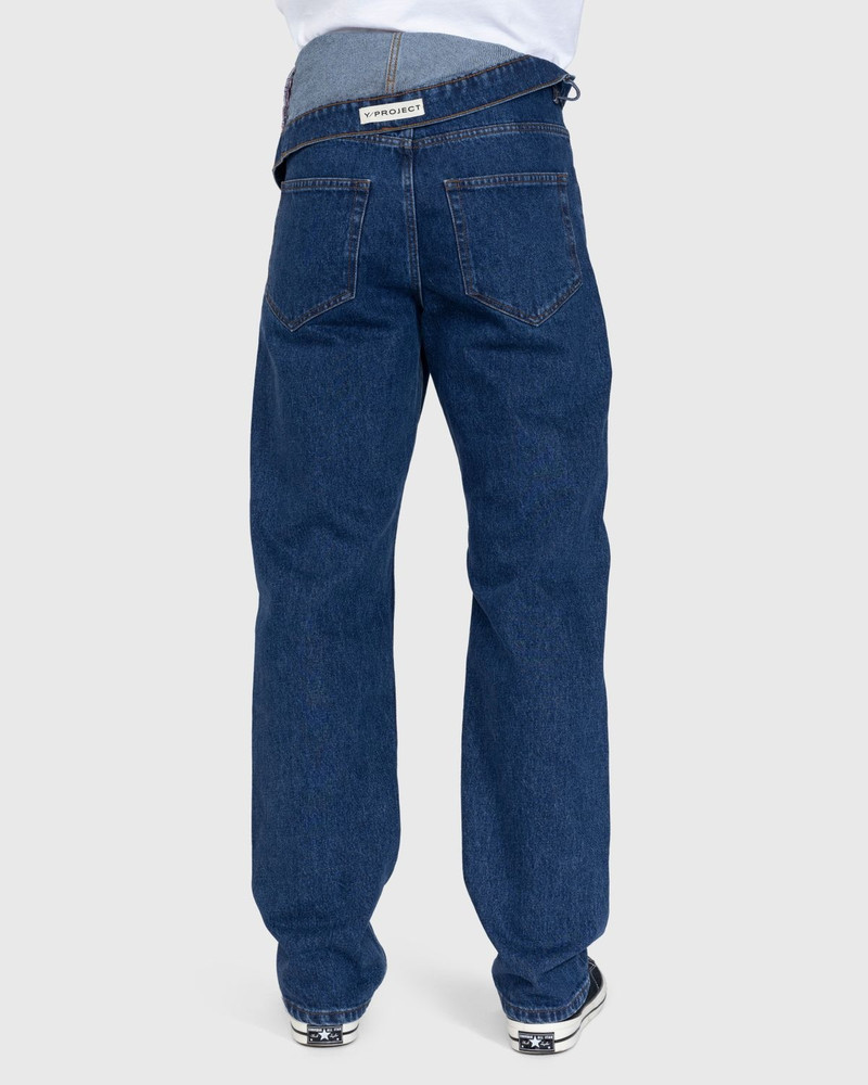 Y/Project Y/Project – Classic Asymmetric Waist Jeans Blue outlook