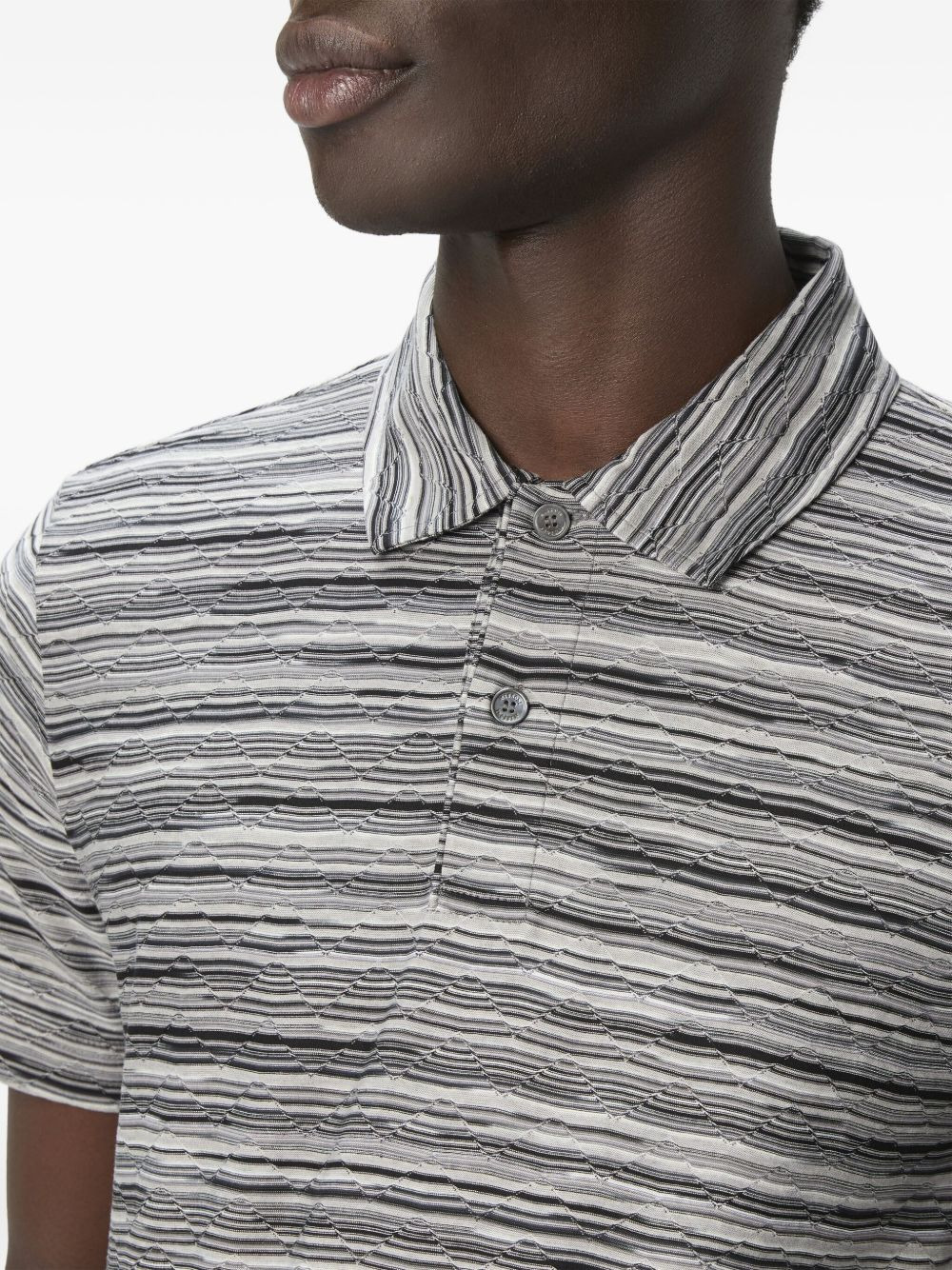 striped polo shirt - 4