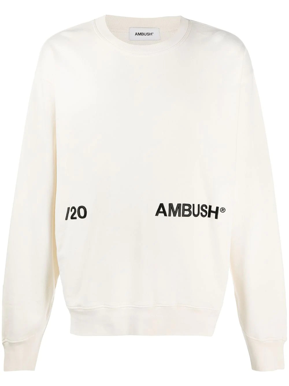 embroidered logo sweatshirt - 1