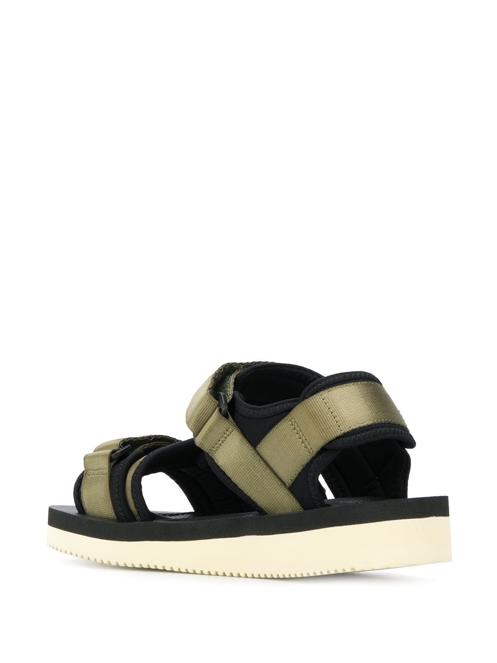 textured strap sandals - 3