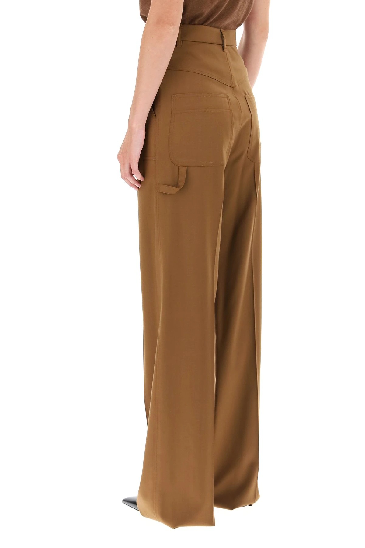 WOOL TWILL TROUSERS - 4