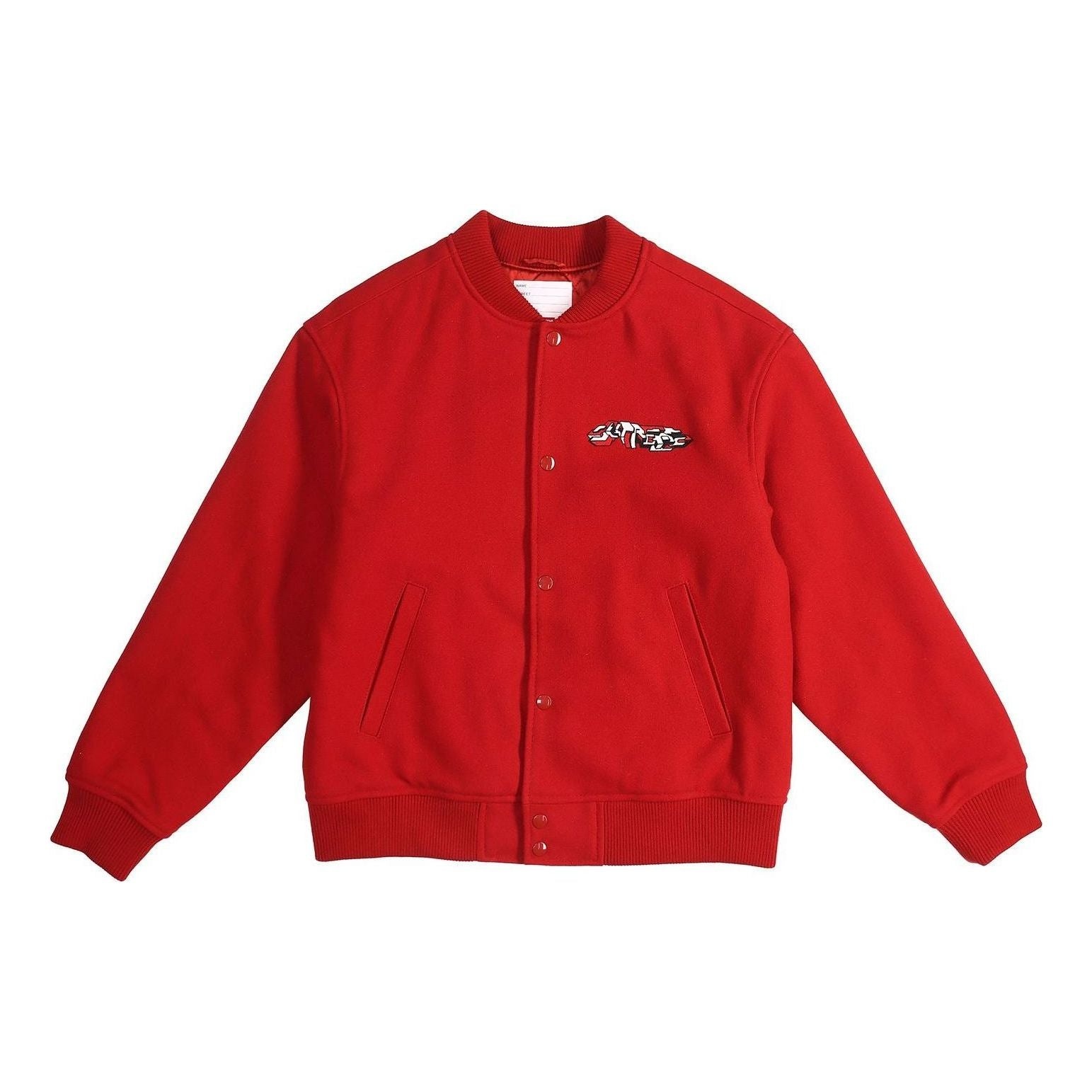 Supreme Delta Logo Varsity Jacket 'Red' SUP-FW19-457 - 1