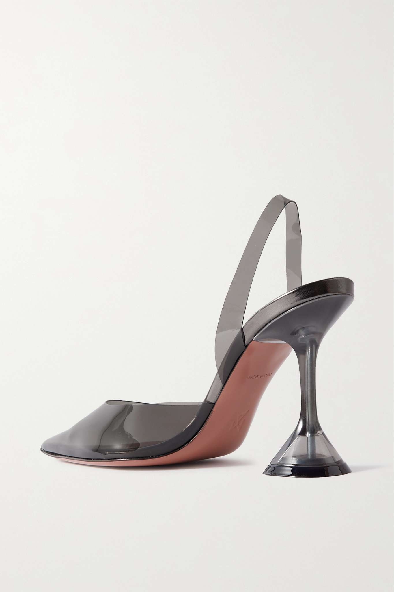 Holli Glass PVC slingback pumps - 3