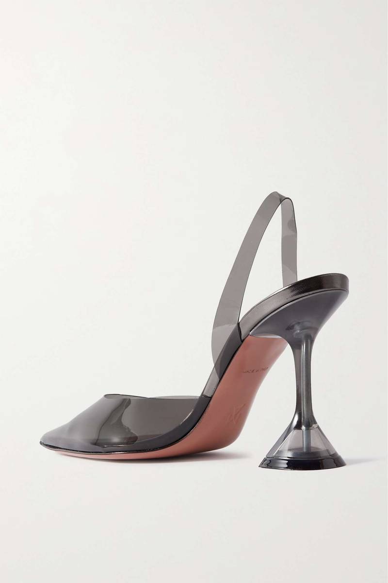 Holli Glass PVC slingback pumps 3