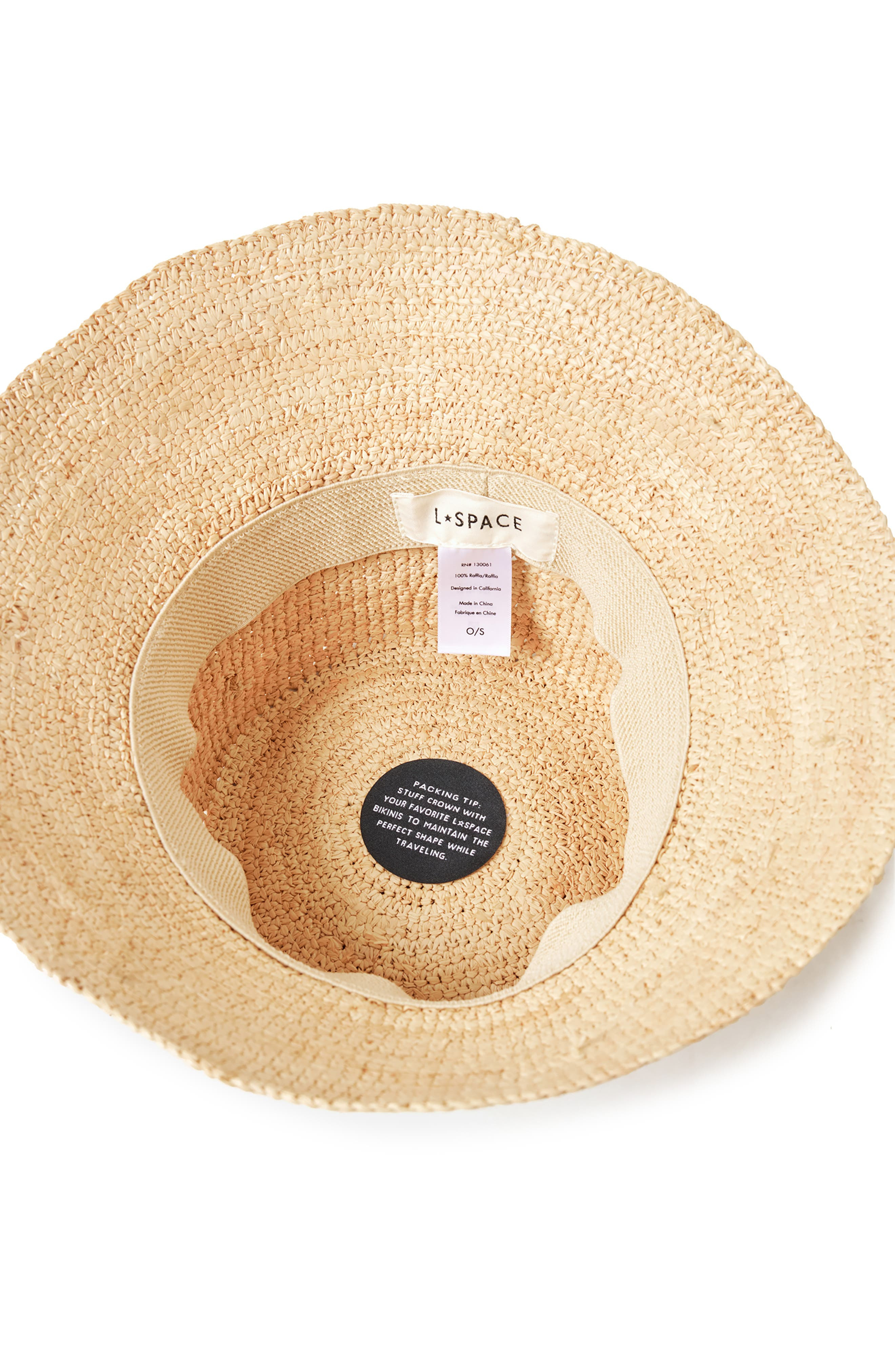 LSPACE Carmel Island Raffia Bucket Hat in Natural at Nordstrom - 6