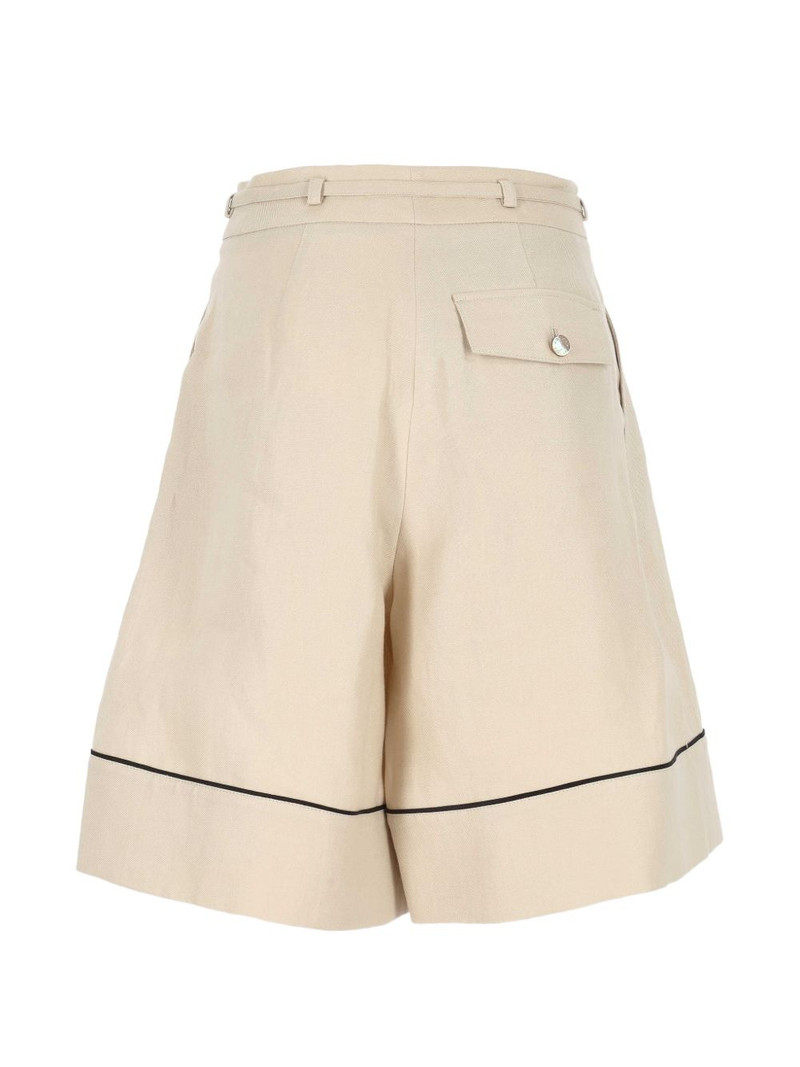 AGNONA piped tie-waist shorts outlook