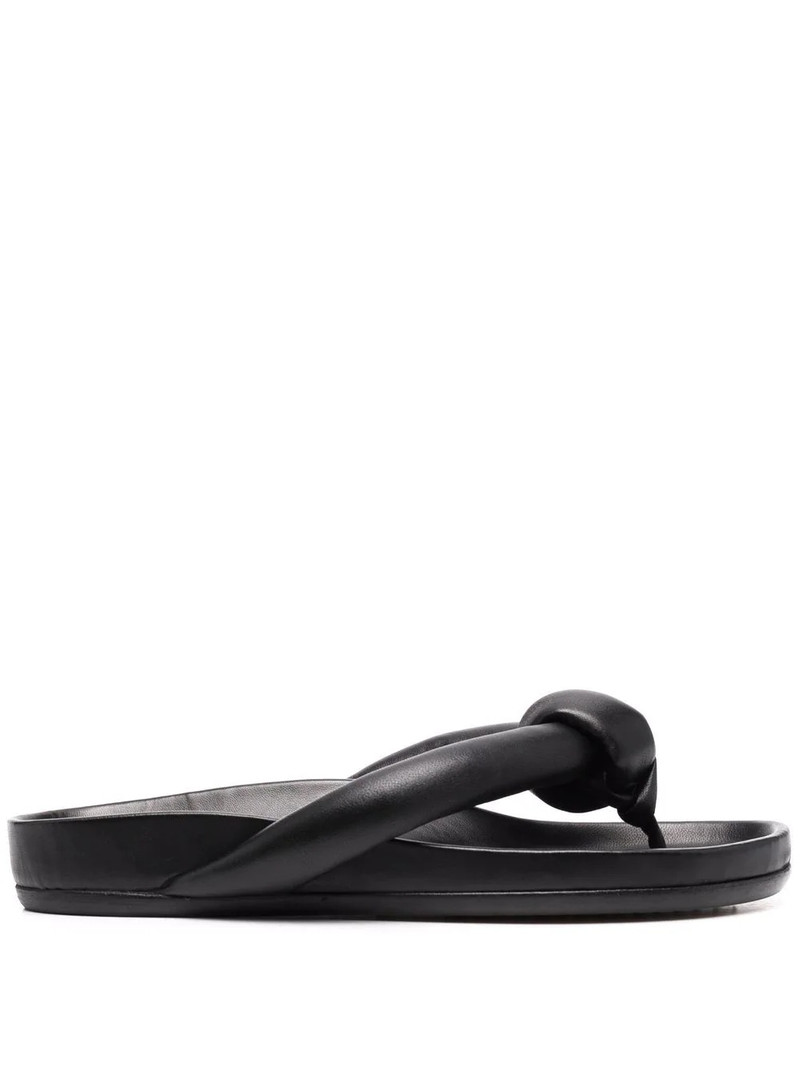padded knot-detail sandals 1