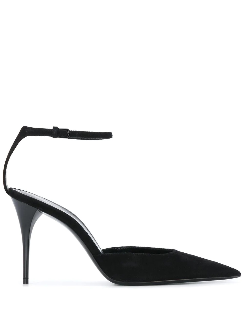 pointed ankle strap pumps - 1