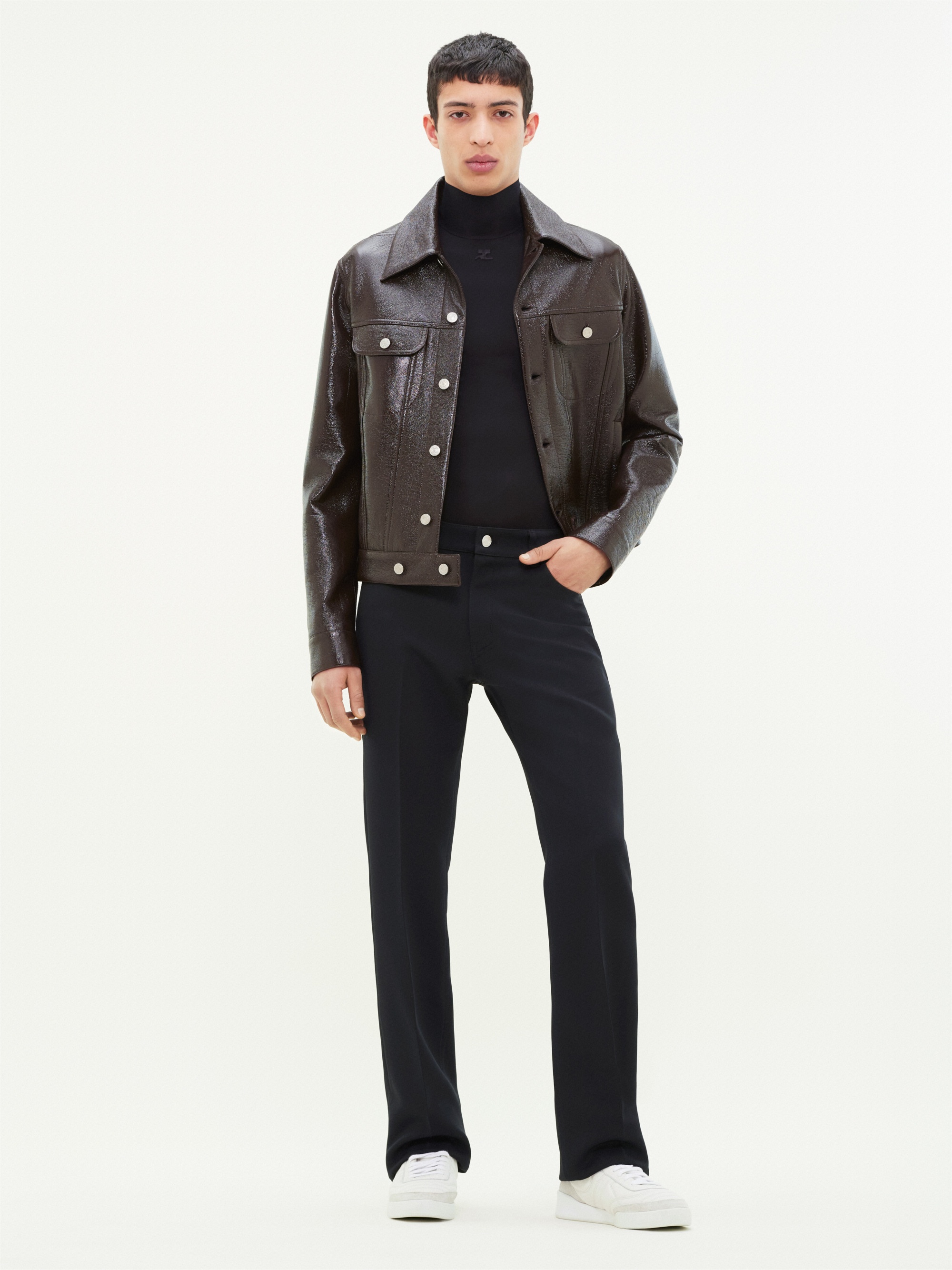 VINYL TRUCKER JACKET - 2