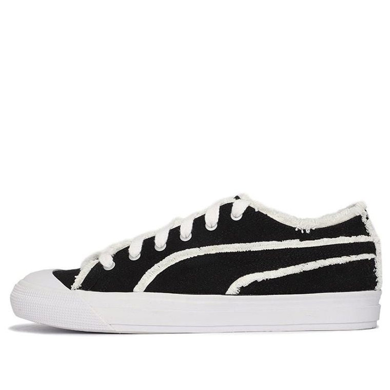 PUMA Capri Raw Cut Board Shoes Black/White 381586-02 - 1