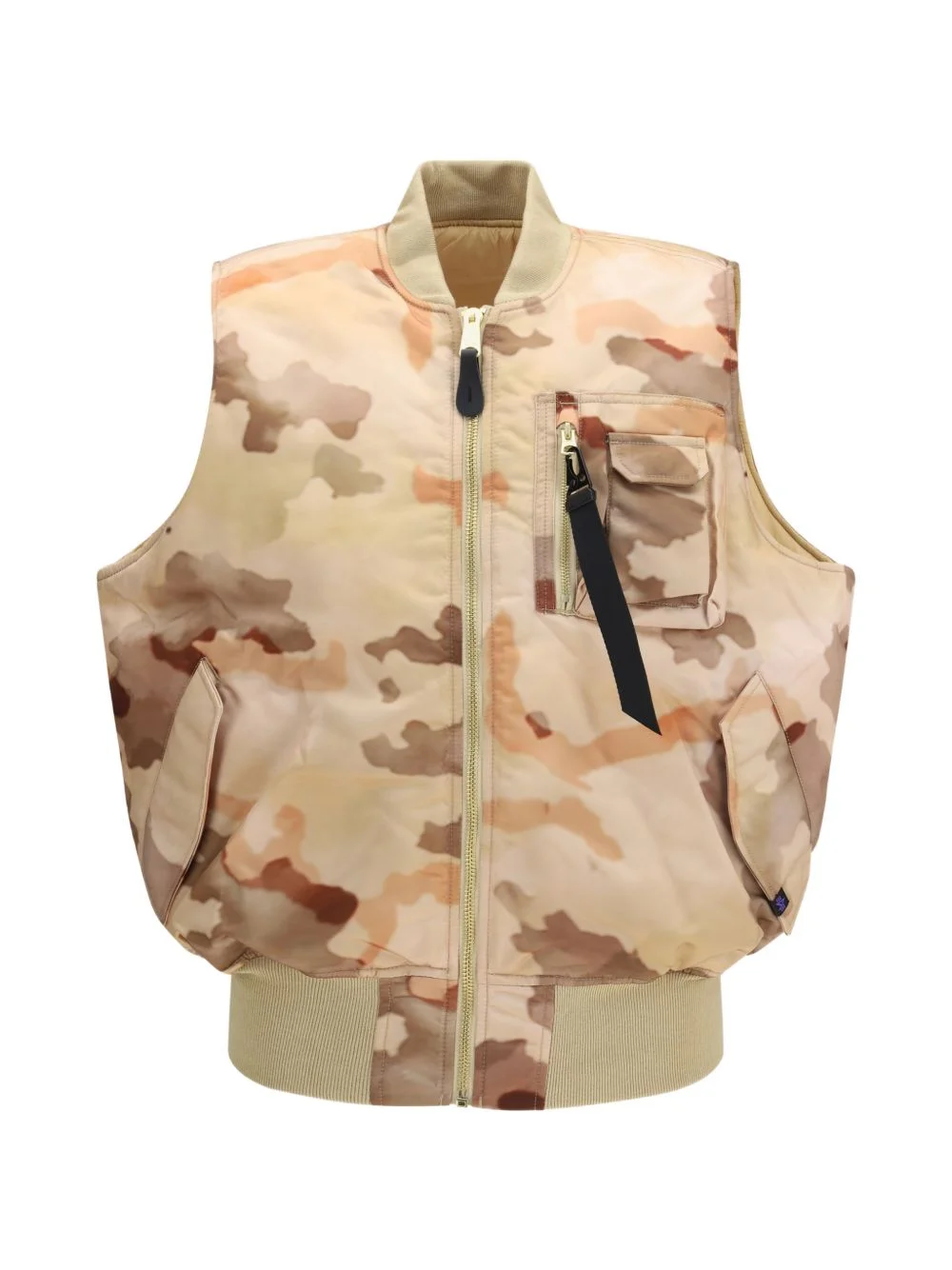 MA-1 camouflage-print vest - 1