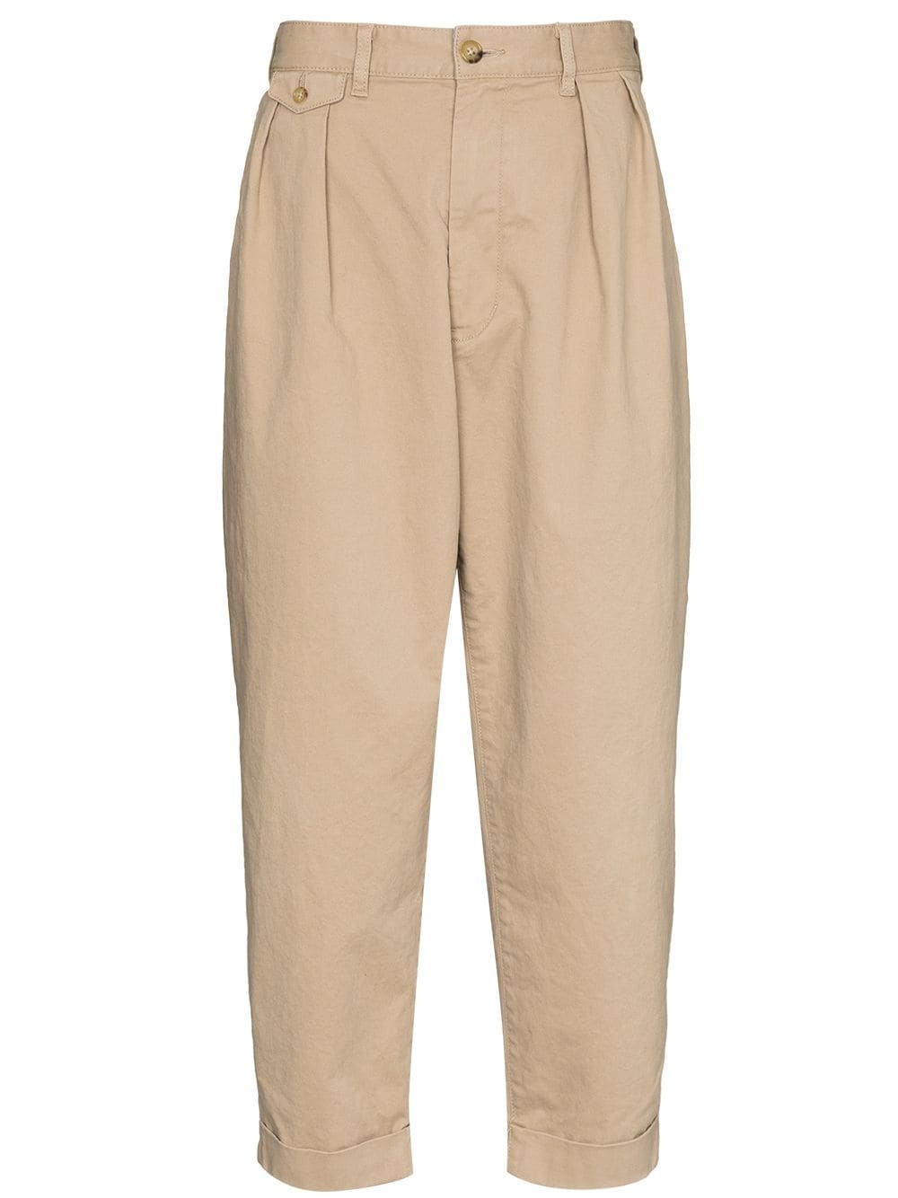 dart-detailing cropped trousers - 1