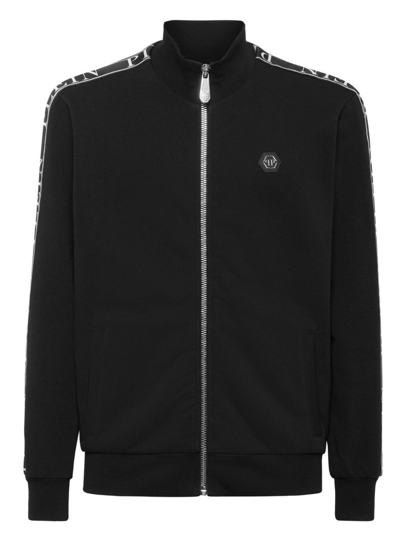 logo-tape zip-up track jacket 1