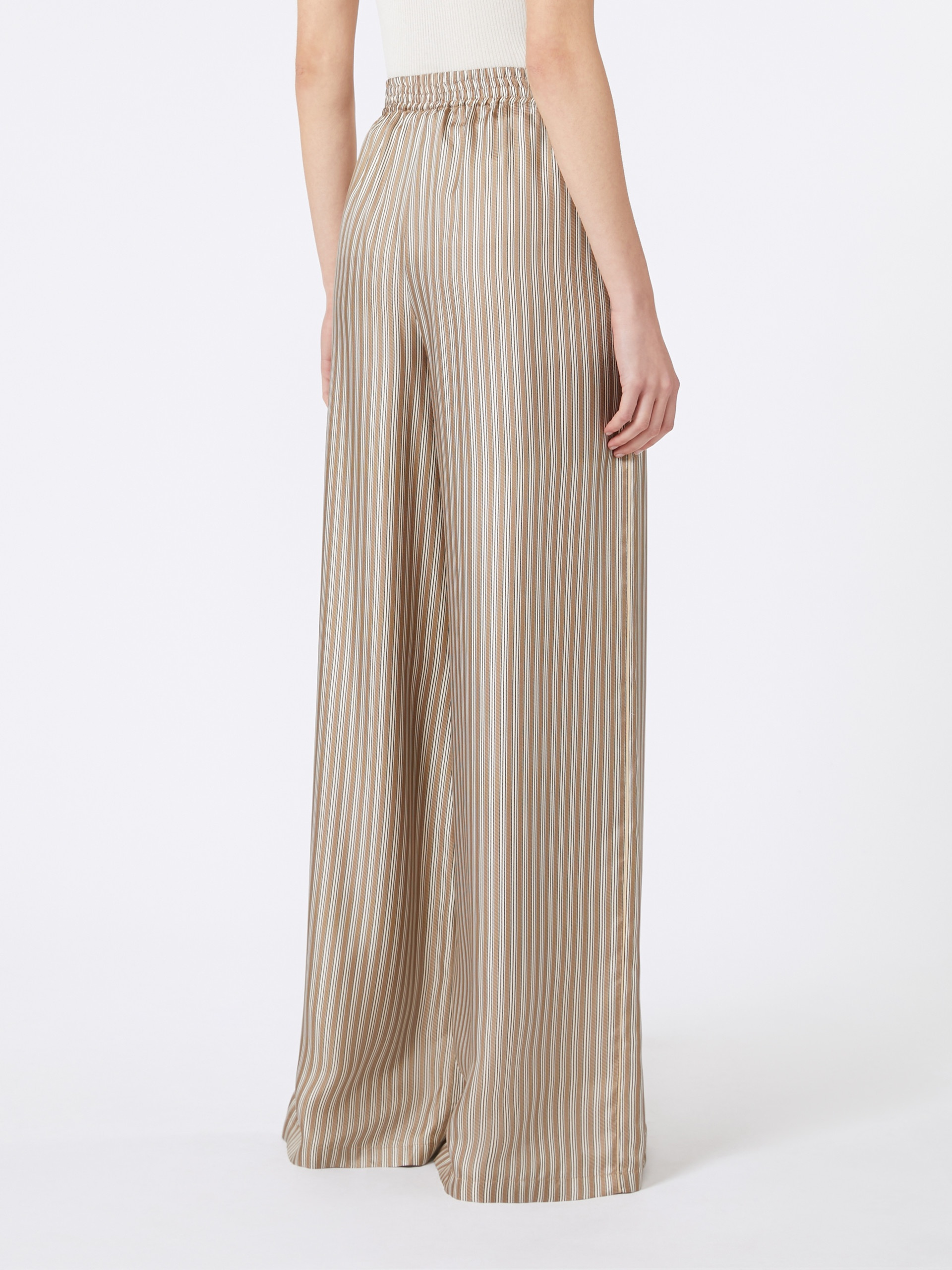 LADINO Wide-fit printed silk trousers - 4
